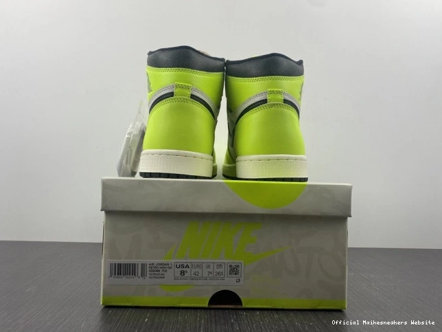 Official Maikesneakers 1 OG High Volt Jordan Air 555088-702 0729